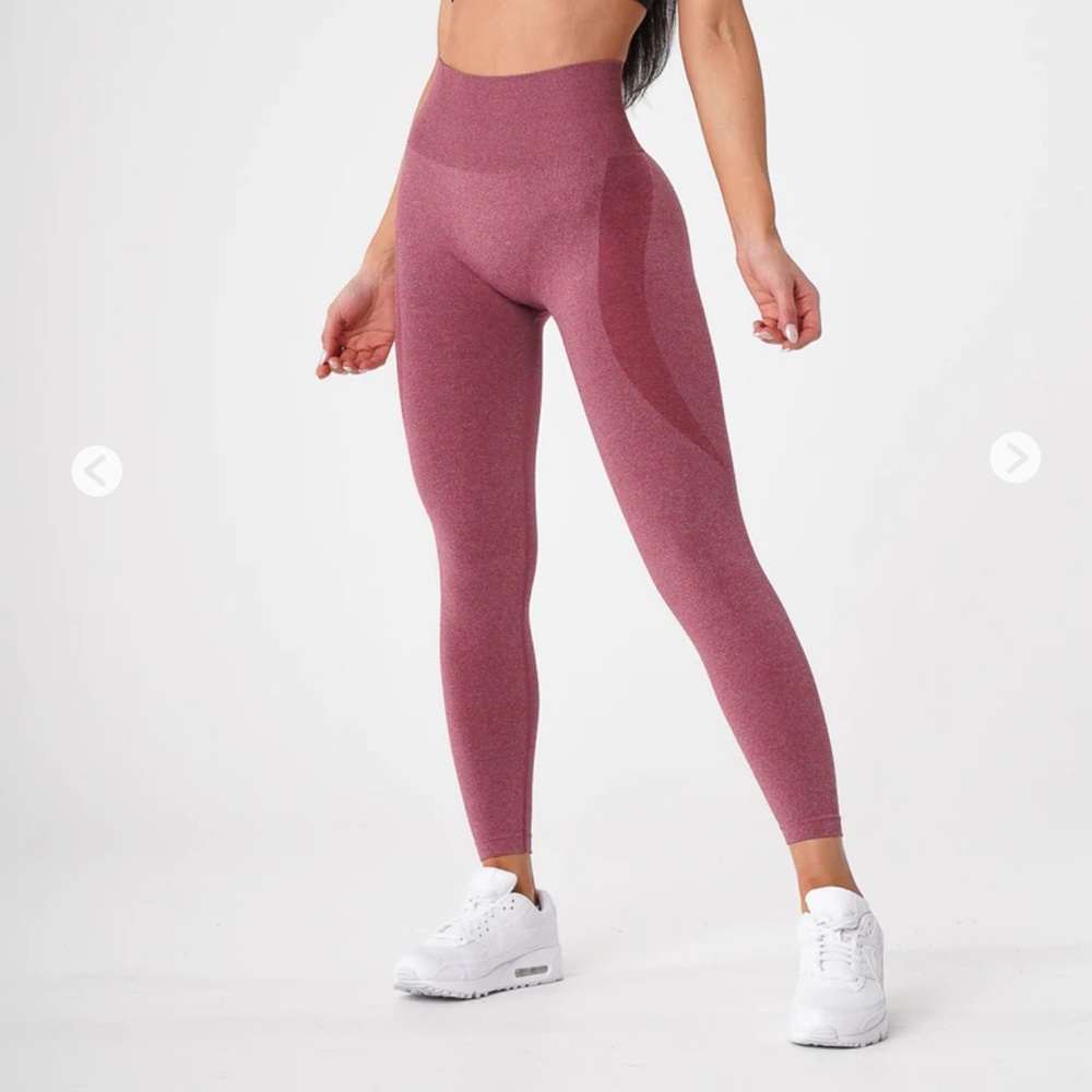 Maroon contour seamless leggings XS